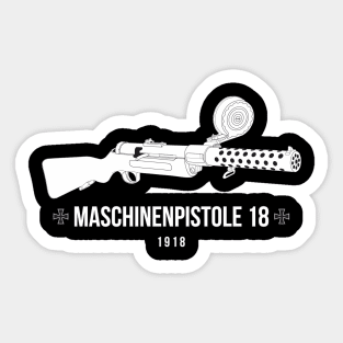 MP 18 German submachine gun WW1 Sticker